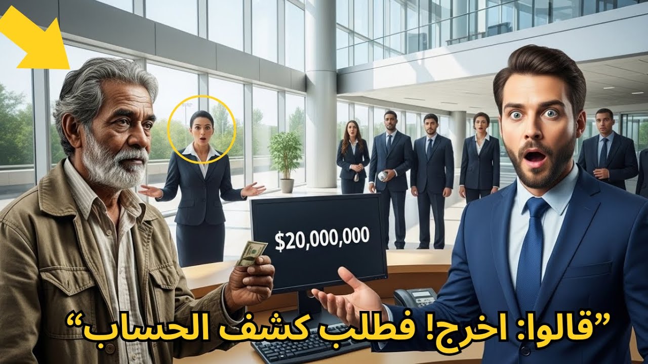 قالوا له: اخرج من البنك… فطلب فقط رؤية رصيده | النهاية أذلت مليونيرًا أمام الجميع