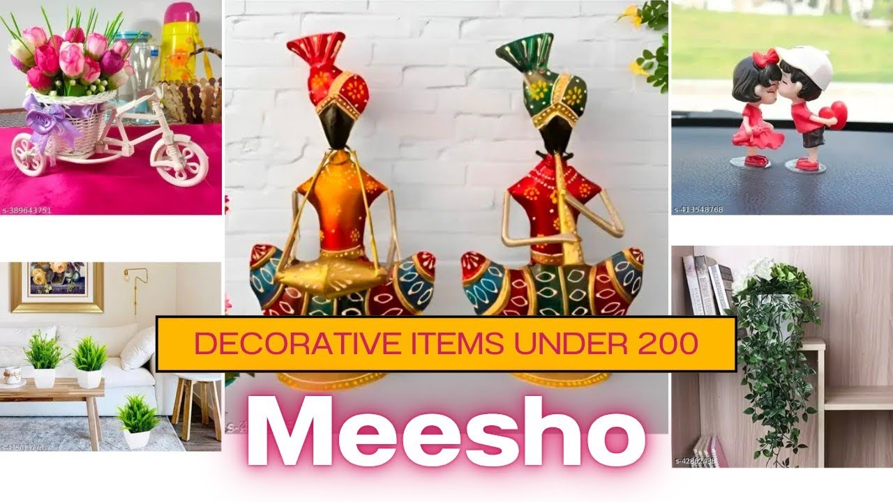 Meesho Aesthetic HOME decor items RS.200/-😱 || Huge Home decor Hall | Home Decor | Living room decor