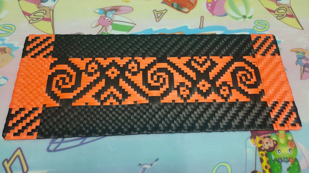 Anyaman Corak Bungai Kemudang || Corak Tradisional. (Full Step) #corakbungatikar