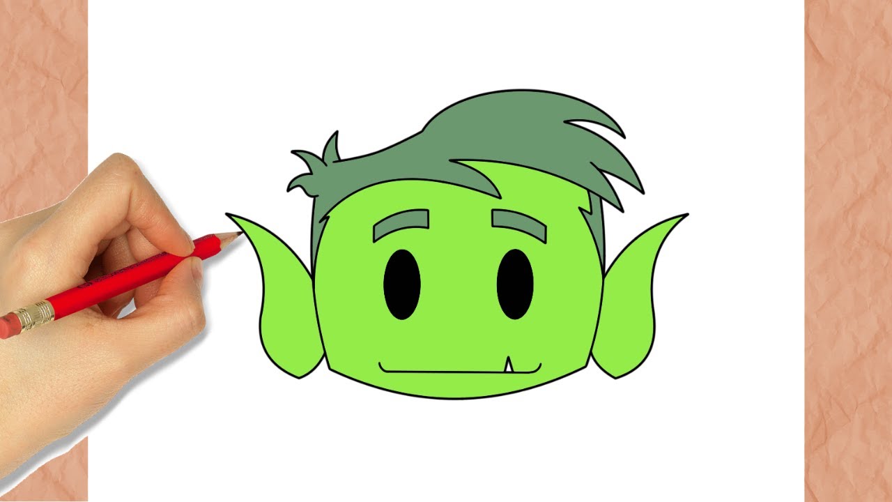 How To Draw Beast Boy I Easy ( Step by Step )