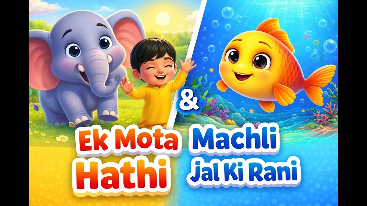 Ek Motu Hathi and Machli Jal ki Rani Hai | StarKids Rhymes Official