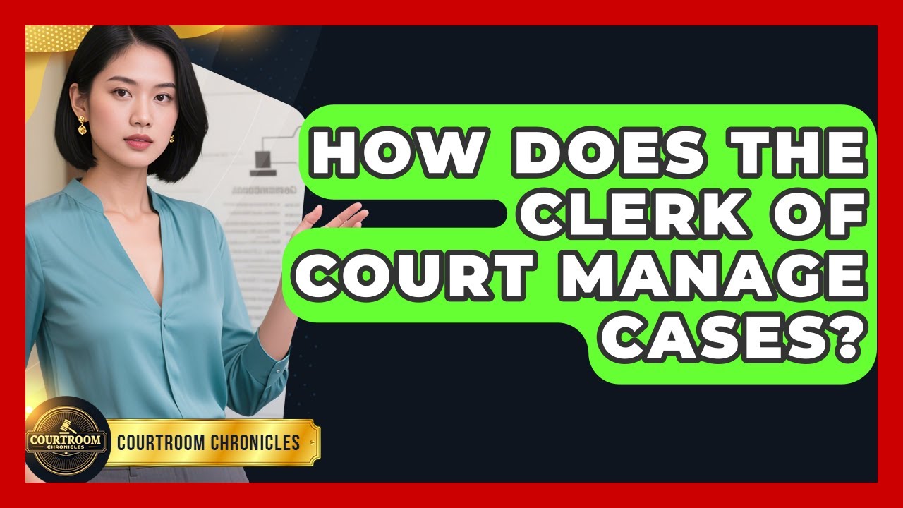 How Does The Clerk Of Court Manage Cases? - Courtroom Chronicles