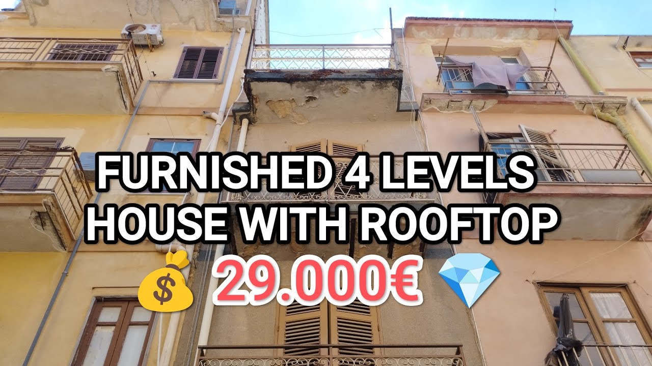 SPACIOUS 4 STOREYS TOWNHOUSE FURNISHED LOOKING AT THE MAIN SQUARE 29,000€ 😎