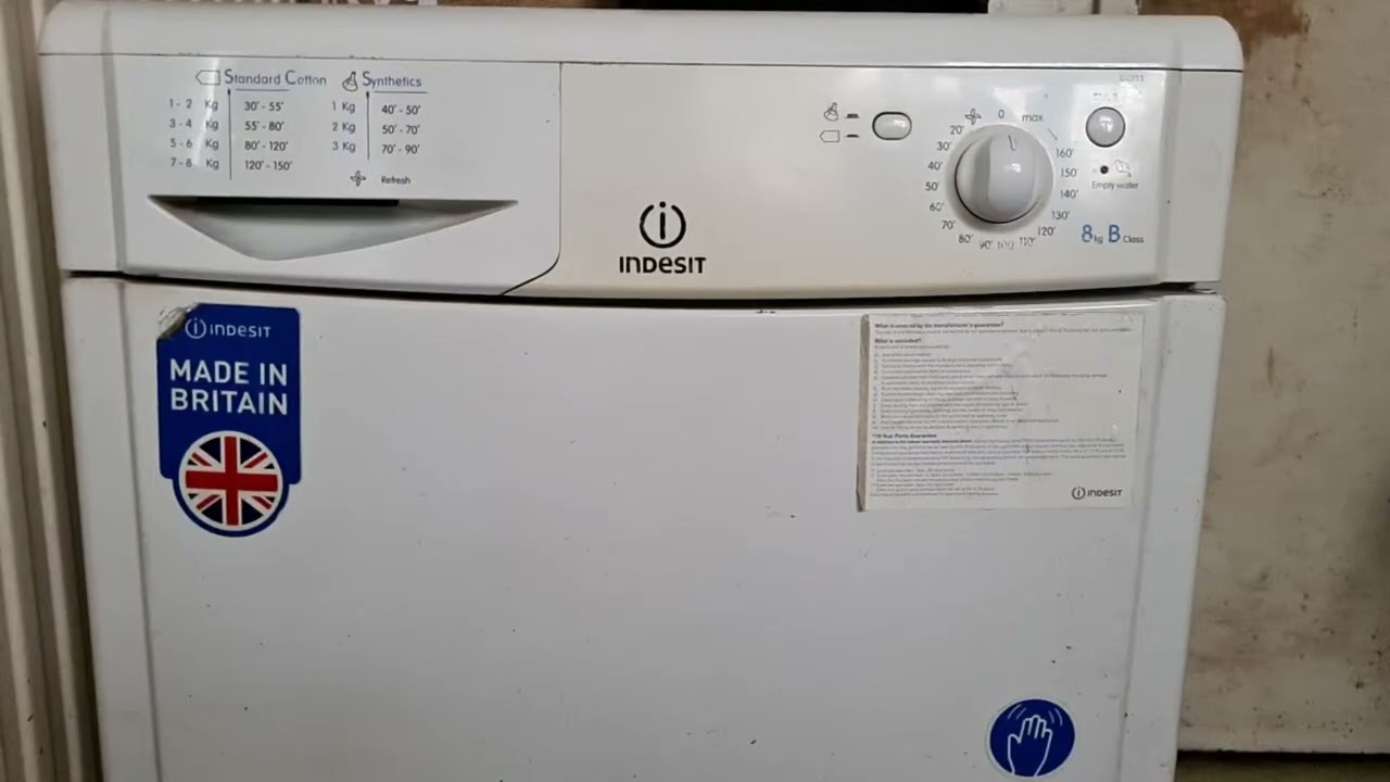 Highlight 4:01:52 – 4:06:52 from Indesit IDC8T3 8KG Condenser Tumble Dryer Full Cycle