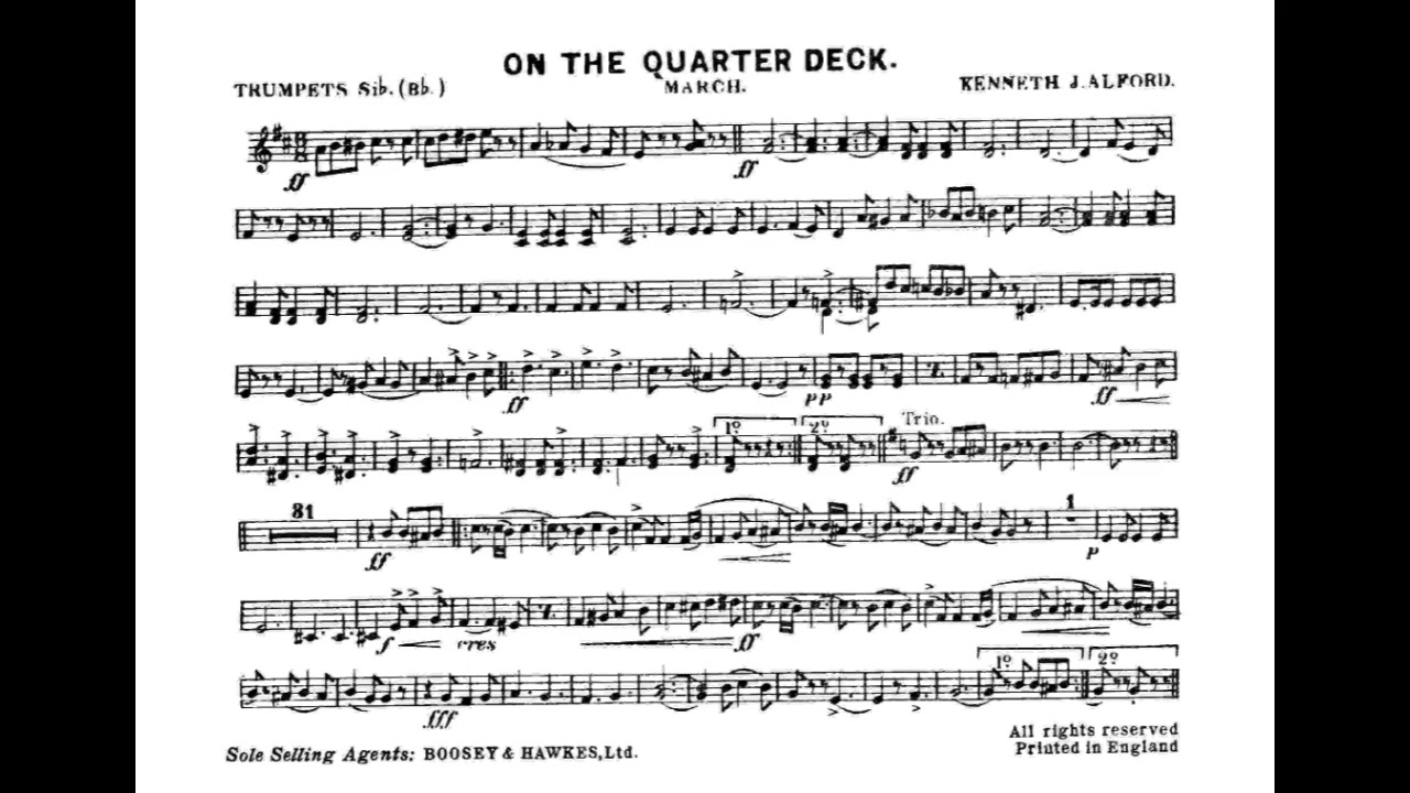 On the Quarterdeck - Bb TRUMPET
