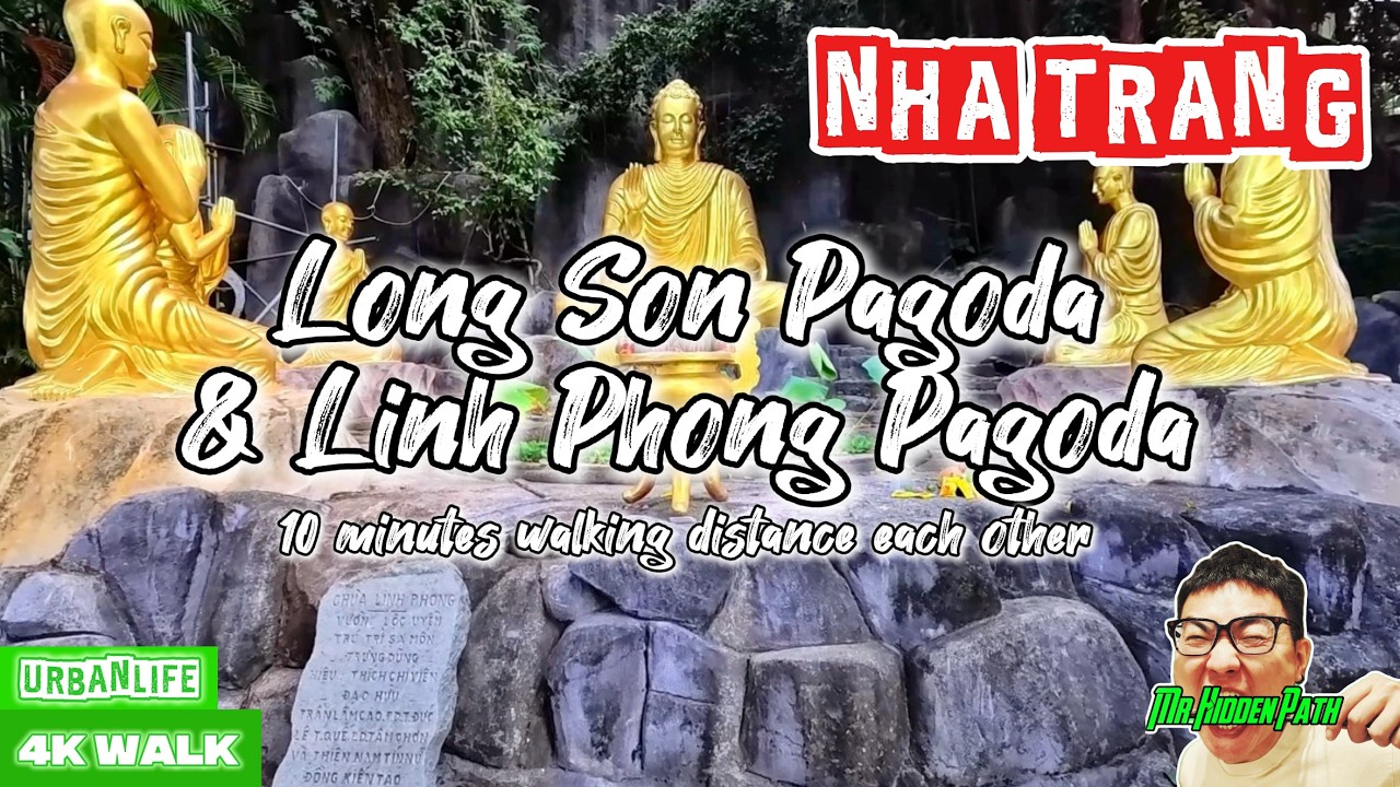 🇻🇳Long Son Pagoda & Linh Phong Pagoda Walk | Nha Trang 4K🇻🇳