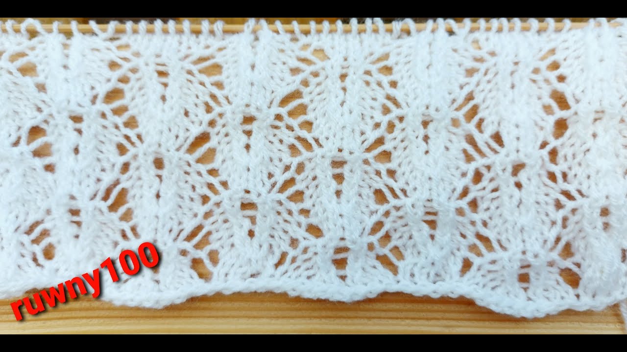 943**Ajour Muster in Reihen stricken** Stricken mit einer Skizze**Tutorial Handarbeit
