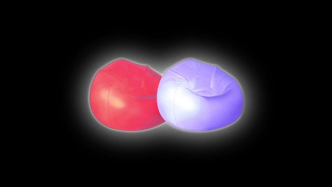 Inflatable LED Glow Chair 2 Pack