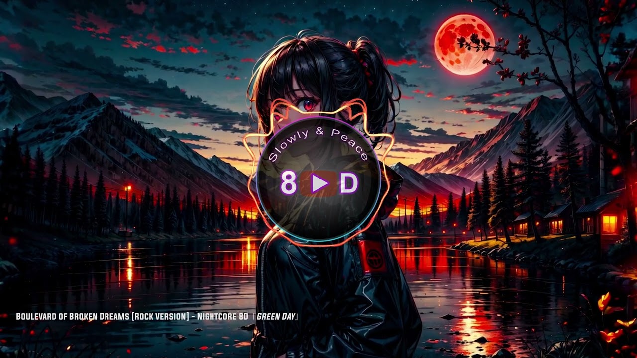 Boulevard of Broken Dreams [Rock Version] - Nightcore 8D「Green Day」 #remix #8d #8dmusic #nightcore