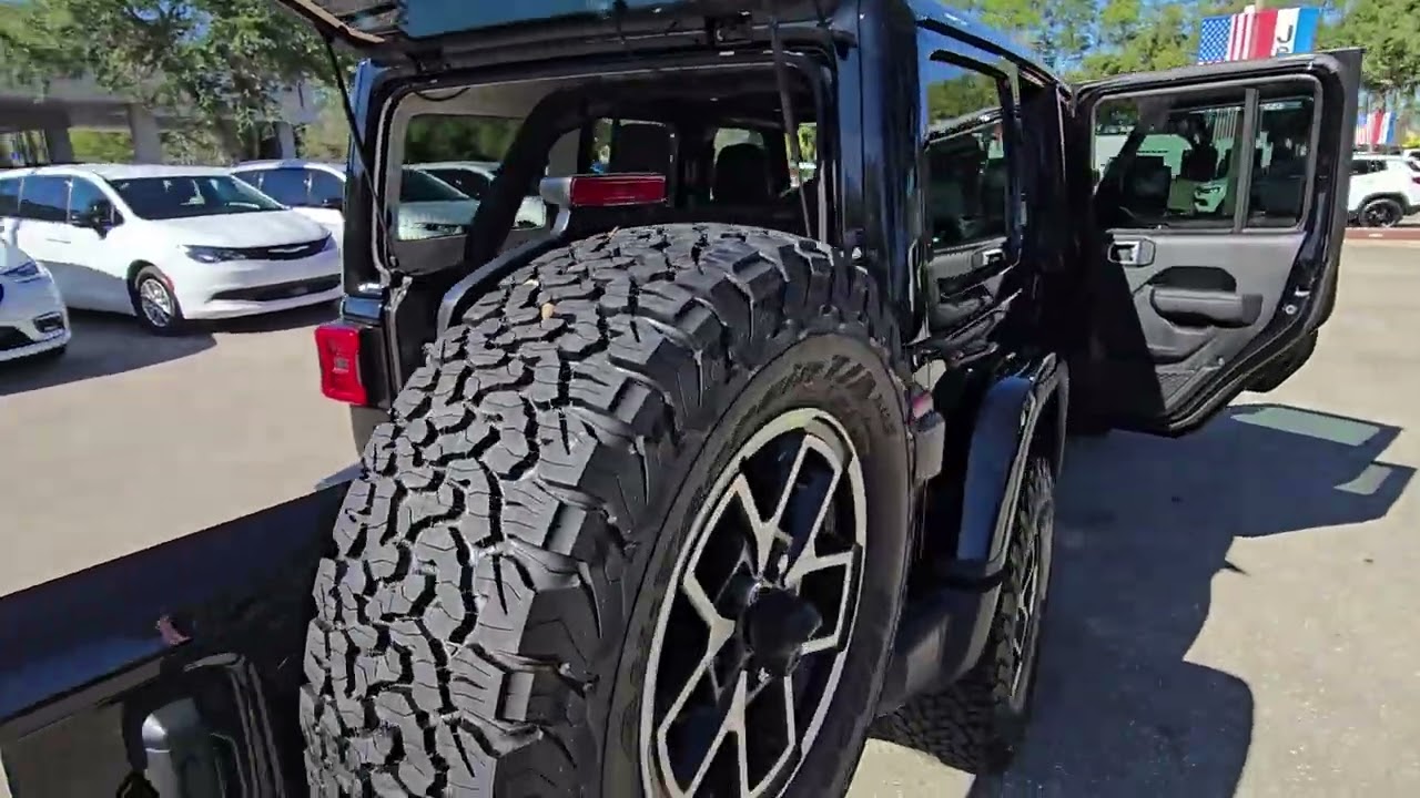 2026 Jeep Wrangler Rubicon 4 door in black.