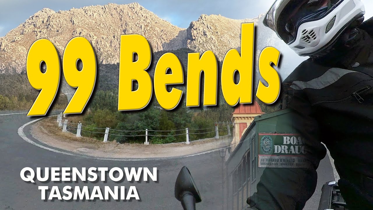 99 Bends Queenstown by Motorbike, Tasmania, Australia. 2023.
