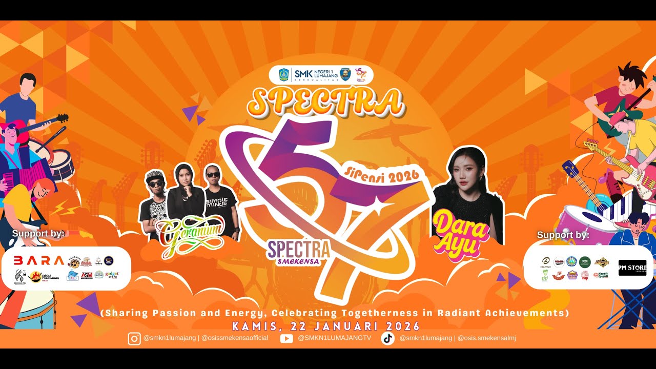 SPECTRA | SMEKENSA SIANG PENTAS SENI | Guest Star DARA AYU & GERANIUM