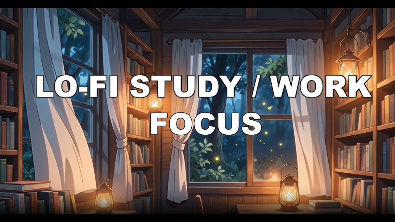 No Distractions 🌲 Forest Library Lo-Fi for Study, Work & Focus for better Productivity