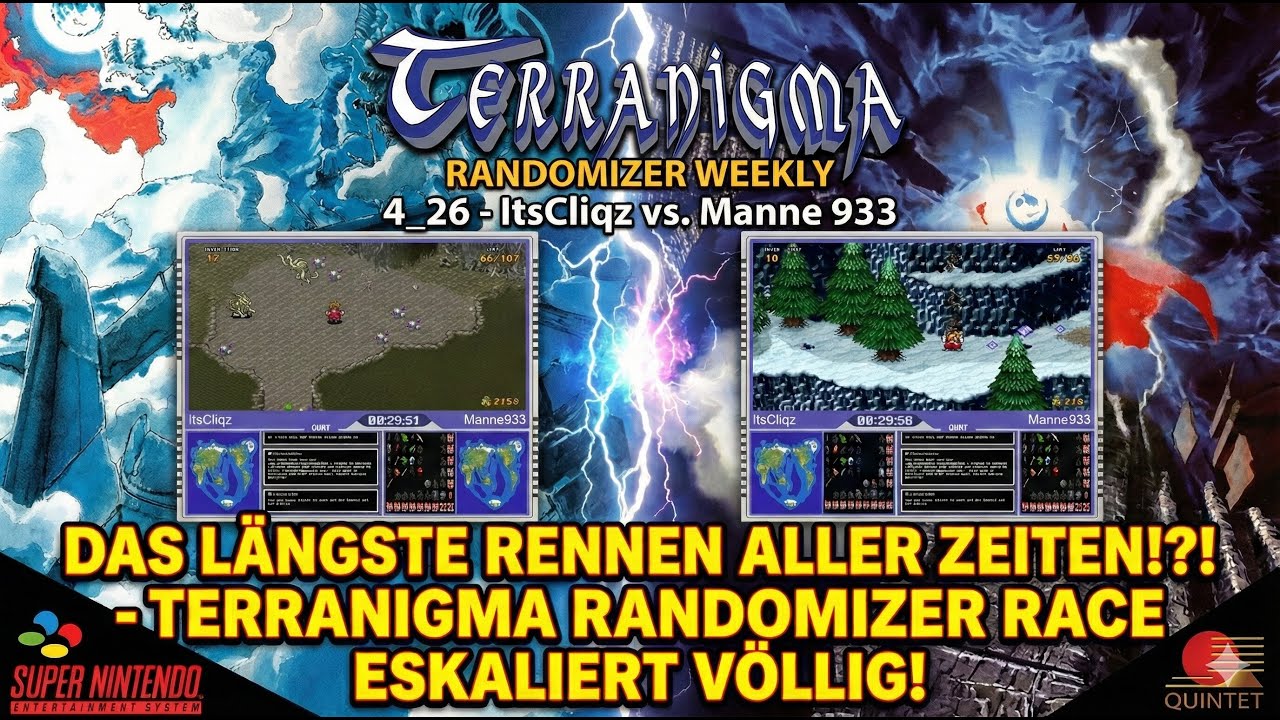 Terranigma Randomizer Weekly 4_26 - ItsCliqz vs. Manne 933