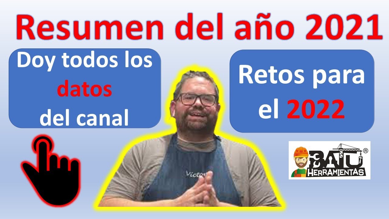 RESUMEN DEL CANAL BATUHERRAMIENTAS 2021, DOY TODOS LOS DATOS DEL A&Ntilde;O Y OBJETIVOS PARA 2022
