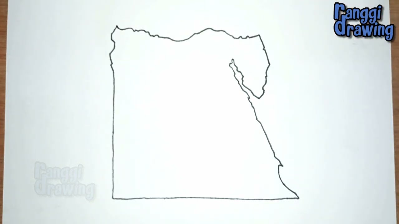 How to Draw Map of Egypt