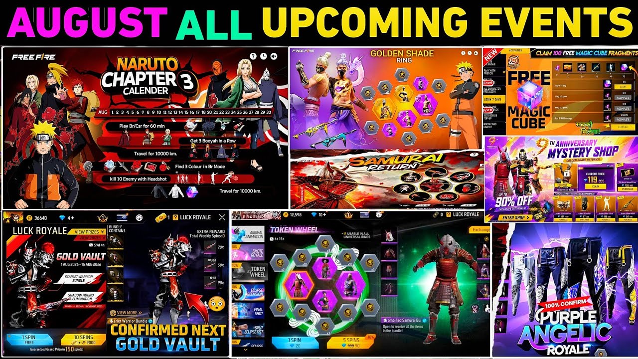 New August 2026 🔥 All new Update 🤯  Upcoming Events | free fire ff new event update today free fire