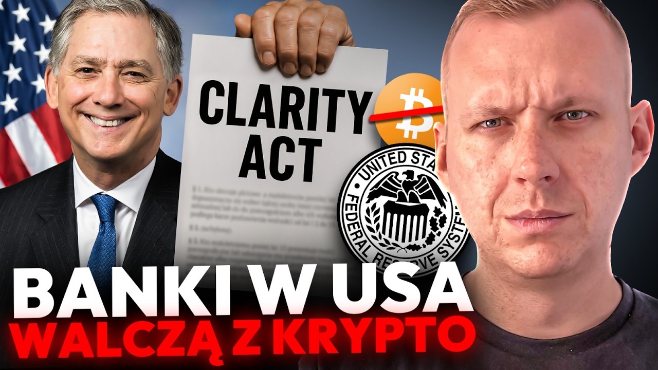BITCOIN spada chociaż SAYLOR kupuje?! BANKI w USA walczą z STABLECOINAMI!