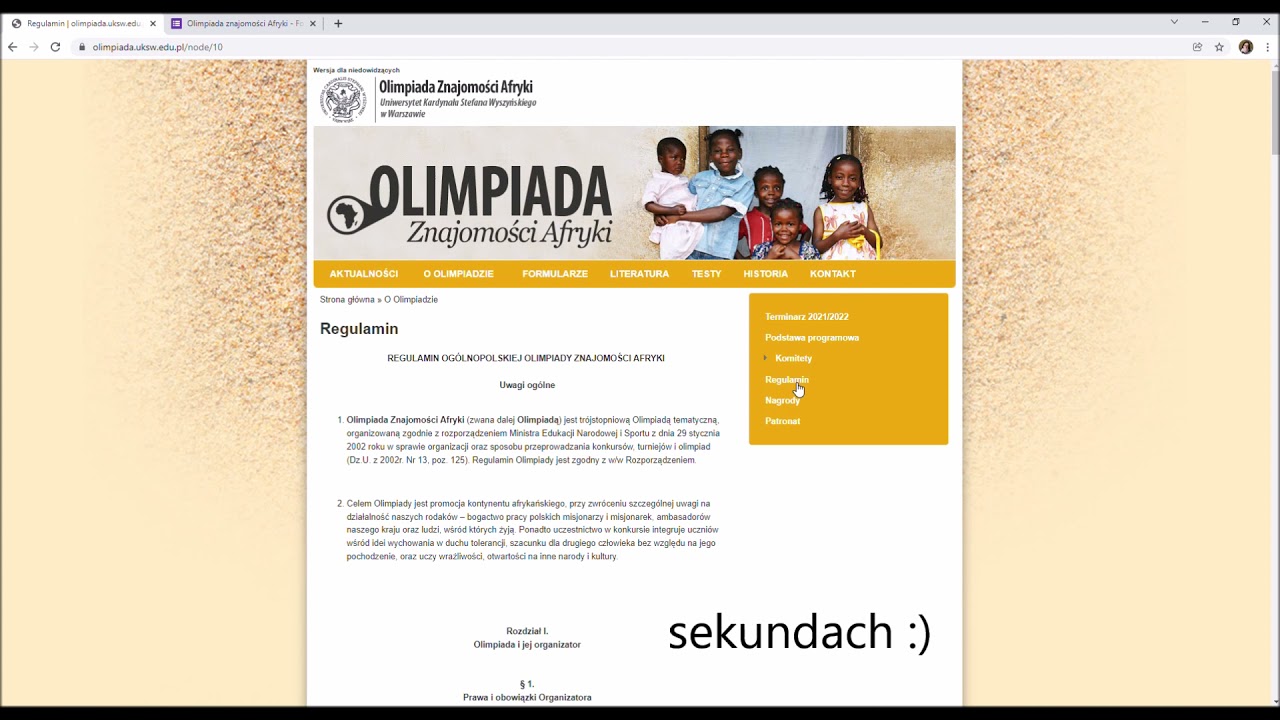 Olimpiada Znajomości Afryki hitem dzięki tiktok'owi
