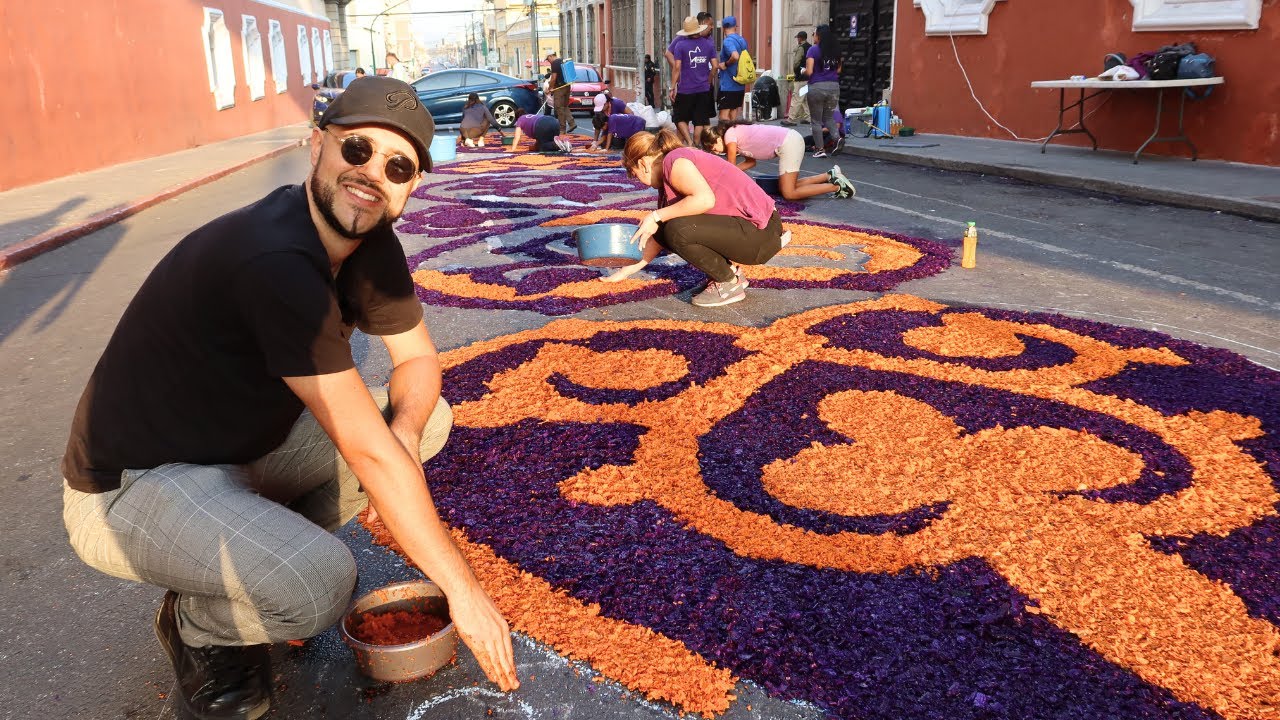 Así son las alfombras de Semana Santa de Guatemala