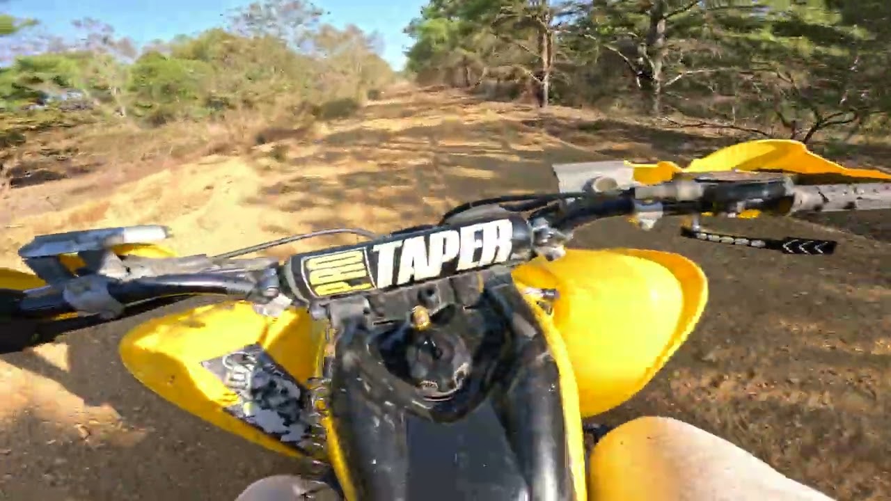 Fast open trail riding with two Raptor 700's PT2
