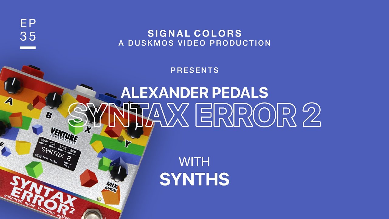 Alexander Syntax Error 2 Demo & Review w/ Synths (Elektron Analog Four MKII)