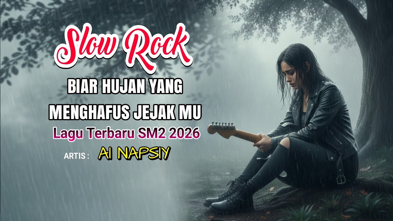 BIAR HUJAN YANG MENGHAPUS JEJAK MU || Slow Rock terbaru 2026 Vidio lirik official