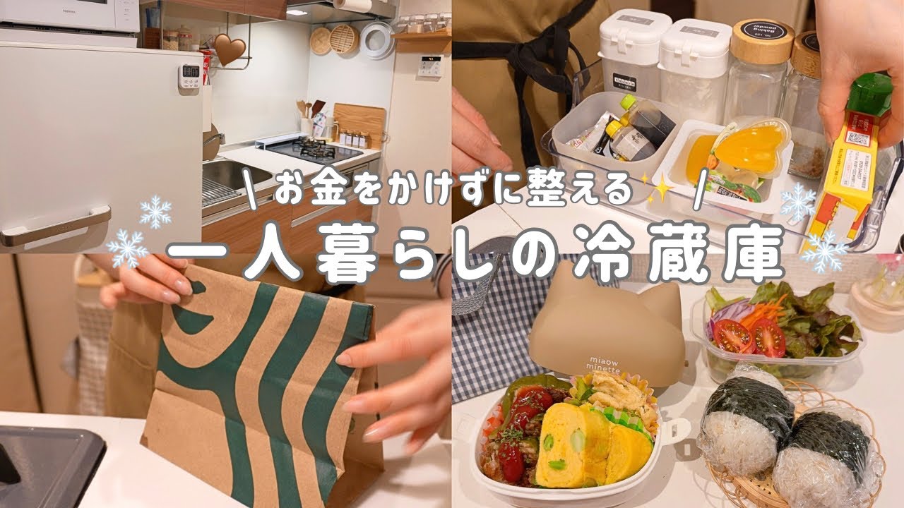 【冷蔵庫リセット】食費0円で使い切るおうちごはん｜一人暮らし節約女子のリアル冷蔵庫と整理👩&zwj;🦰❄️