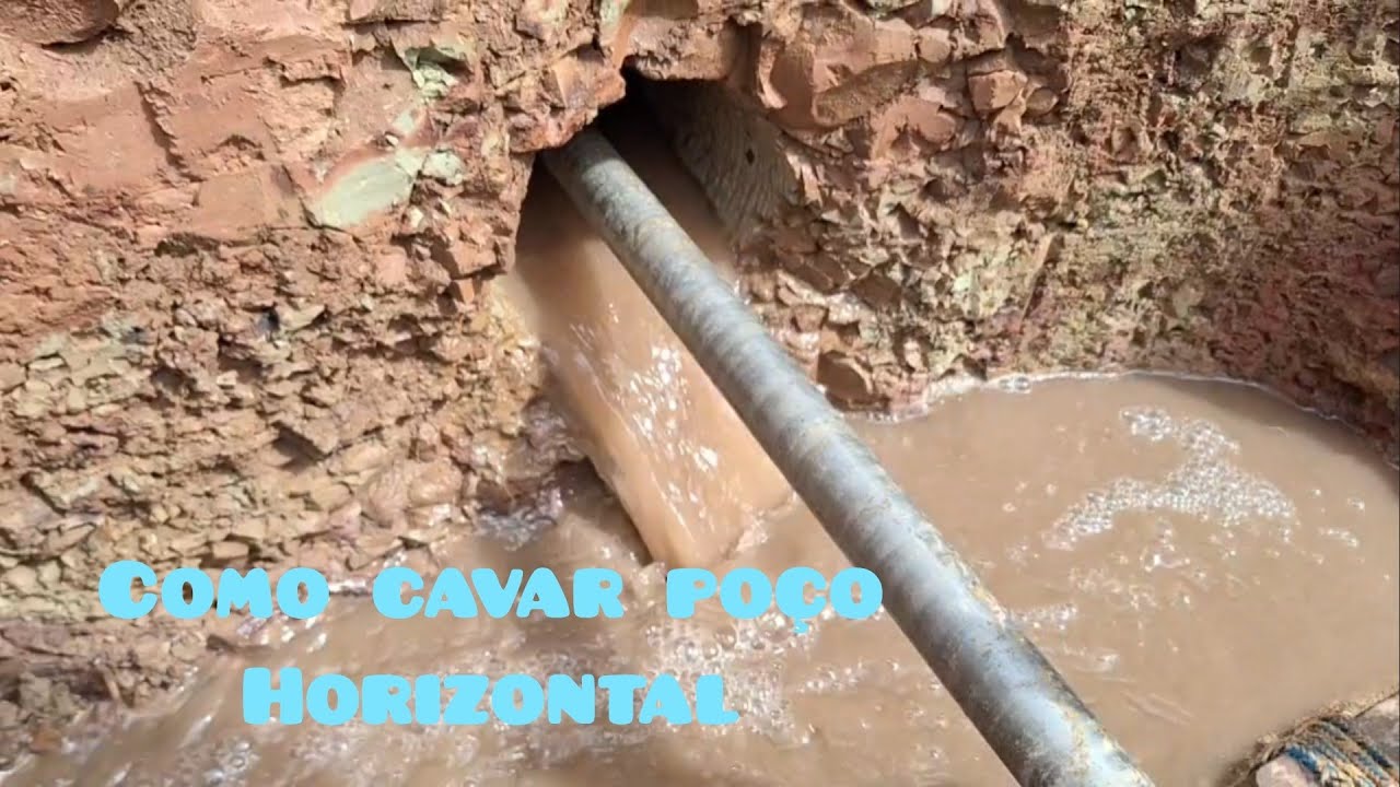 Como cavar poço Horizontal água por gravidade