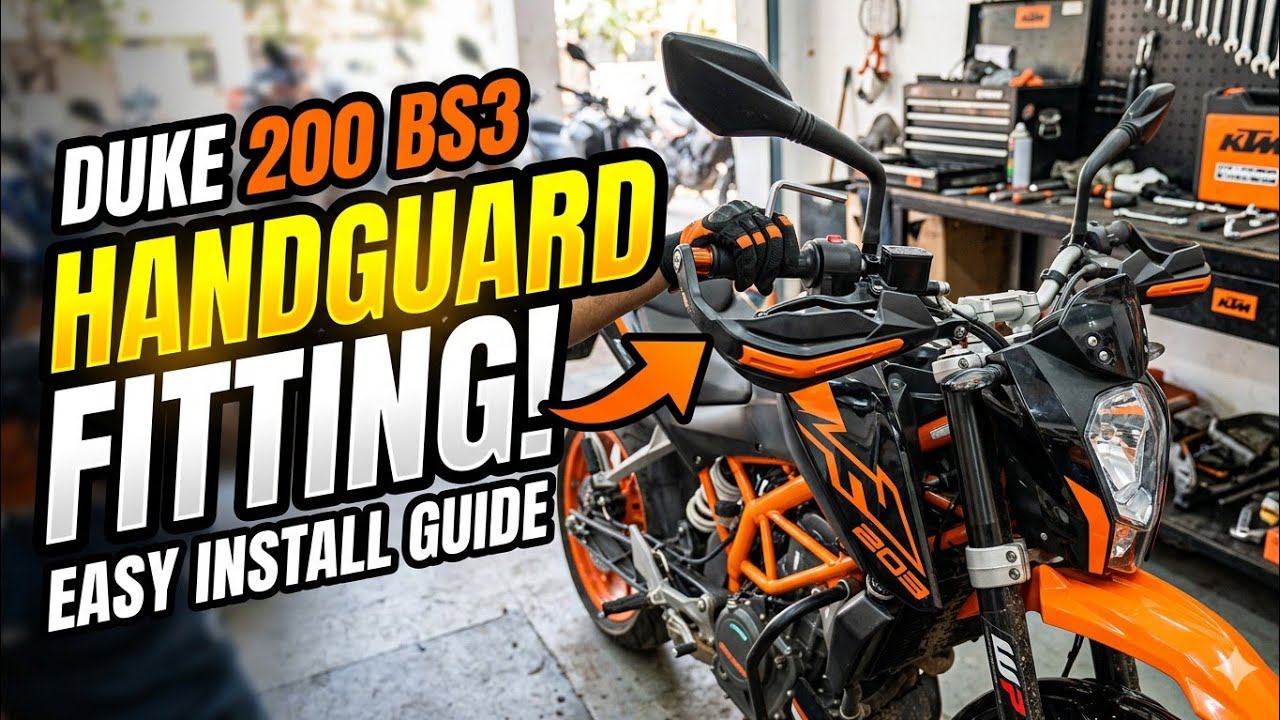 KTM Duke 200 Hand Gaurd Install | #shorts #trending #ktm