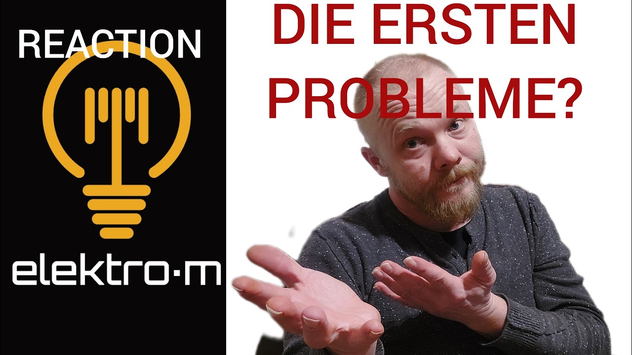 Reaction ElektroM/ Die ersten kleinen Fehler haben sich eingeschlichen.