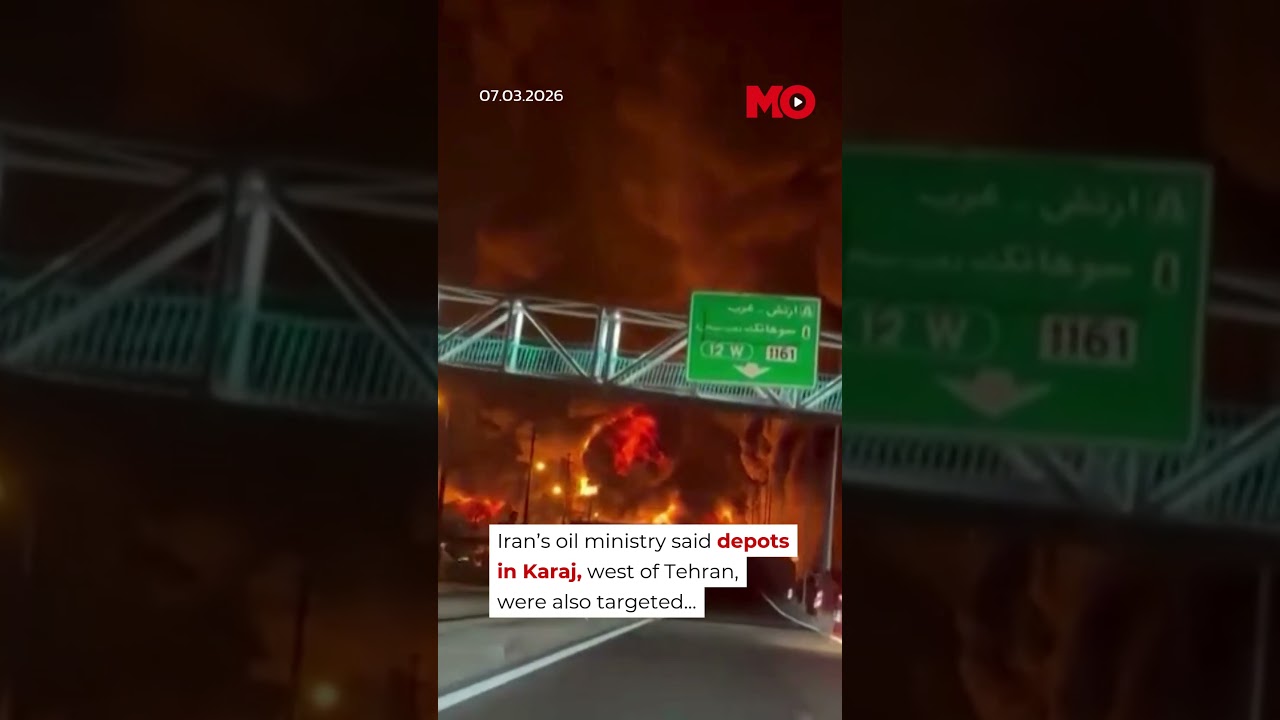 Massive Fire Erupts In Tehran After Israel Strikes Fuel Storage Sites | Mo of Everything