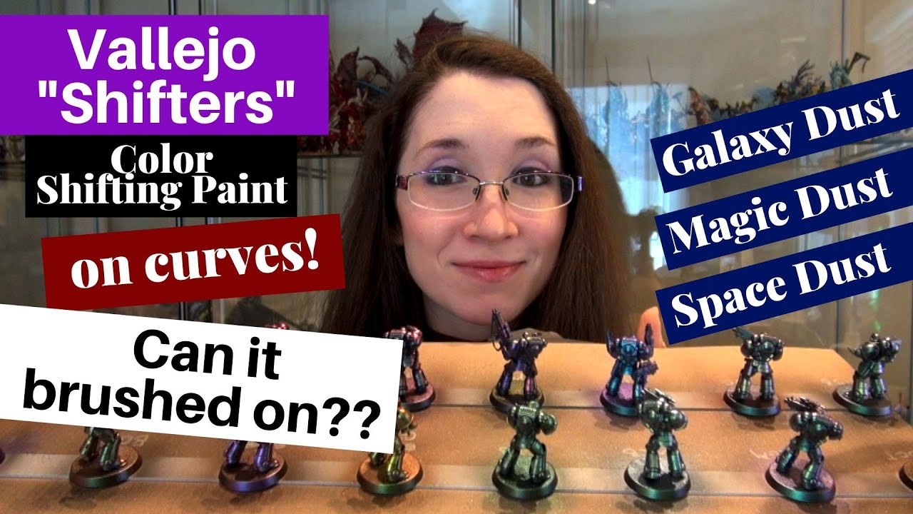 Shifters Review! Vallejo Colour Shifting Paints on Curved Objects! Can You Use a Paintbrush, too?