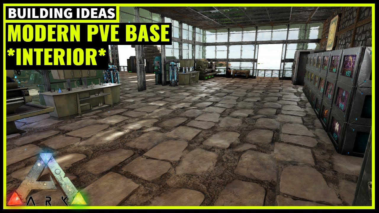 HOW TO BUILD A MODERN PVE BASE *INTERIOR* | ARK SURVIVAL