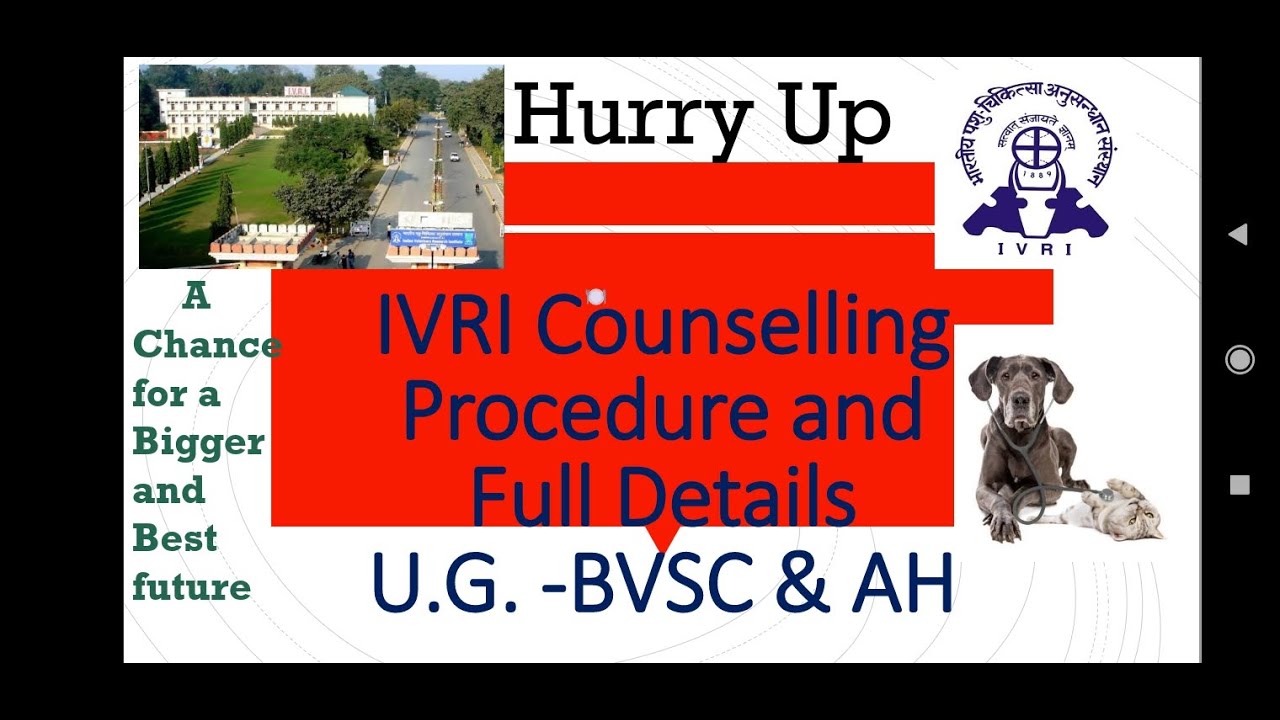IVRI - Veterinary-How to get Admission|  Procedure and all other details