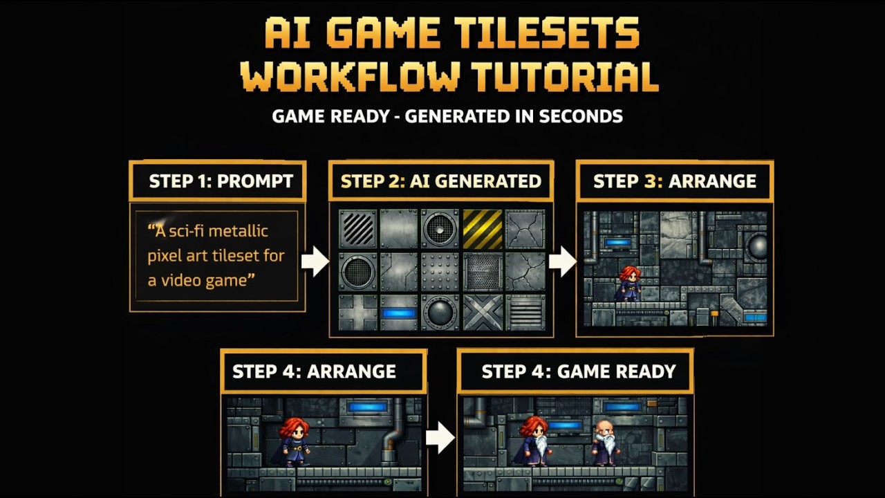 AI Game Tilesets - Ready in Minutes - Workflow Tutorial