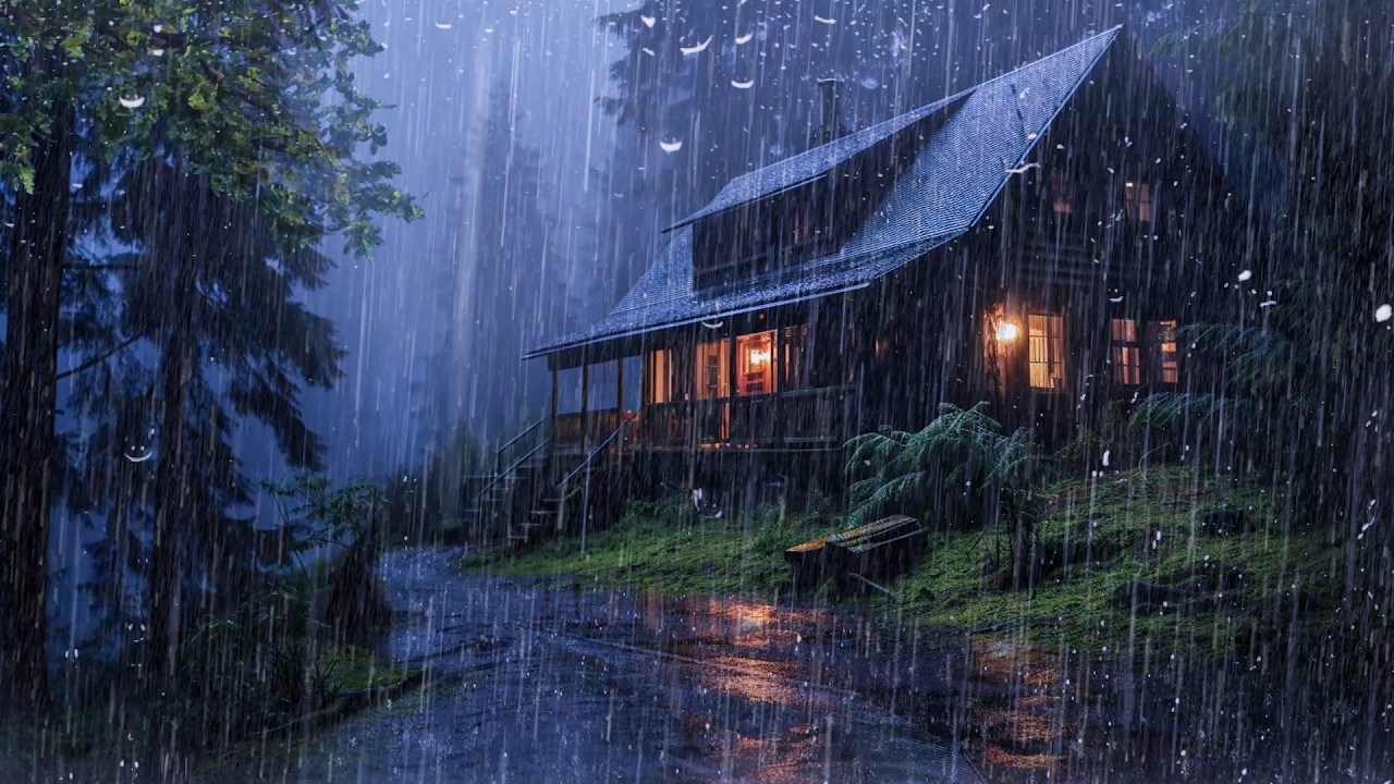 Gentle Night RAIN - Rain Sounds For Sleeping - Relaxing Rainstorm Sounds, Sleep FAST & Beat Insomnia