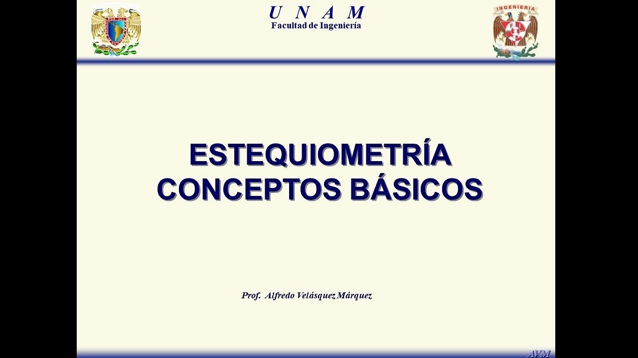 Estequiometría. Teoría 1: Conceptos básicos