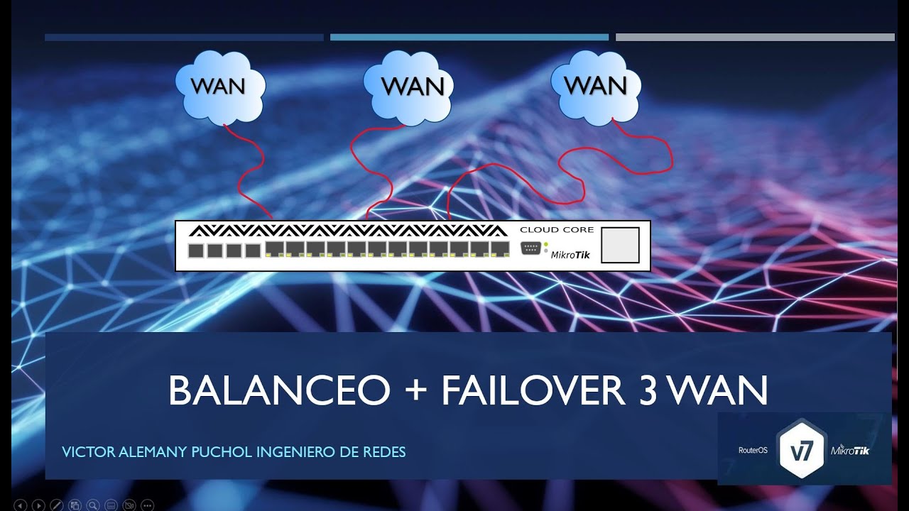 MUY FACIL !!! BALANCEO + FAILOVER 3 WAN MIKROTIK V7