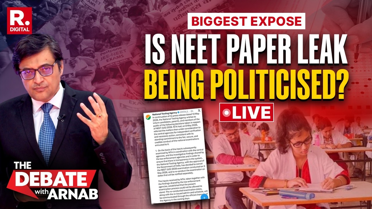 Debate With Arnab LIVE: How The NEET Paper Was Leaked? Republic Exclusive Expose