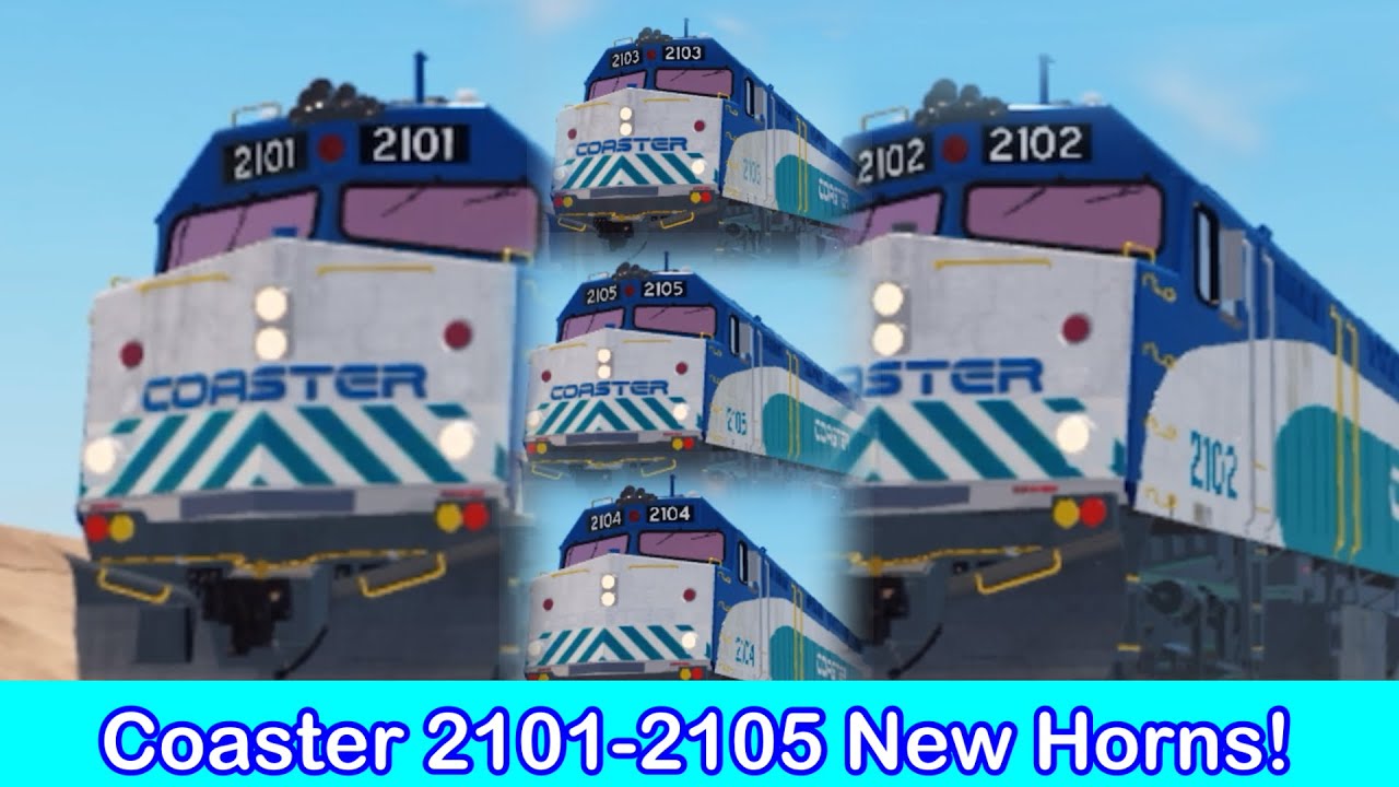 All The New Horns On Coaster 2101-2105 In SoCal Train Sim!