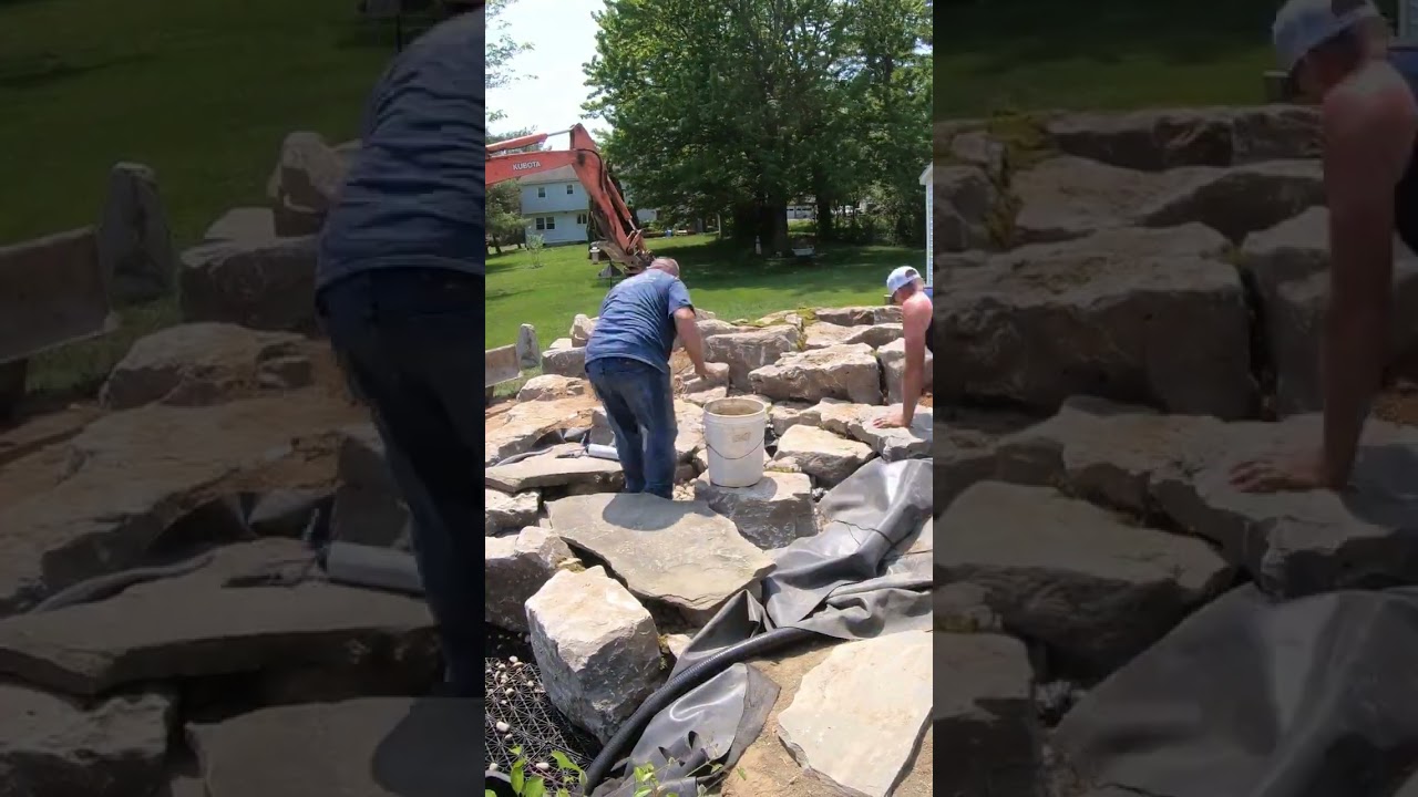 We built a LOW Maintenance Pondless Waterfall!(PART 2)