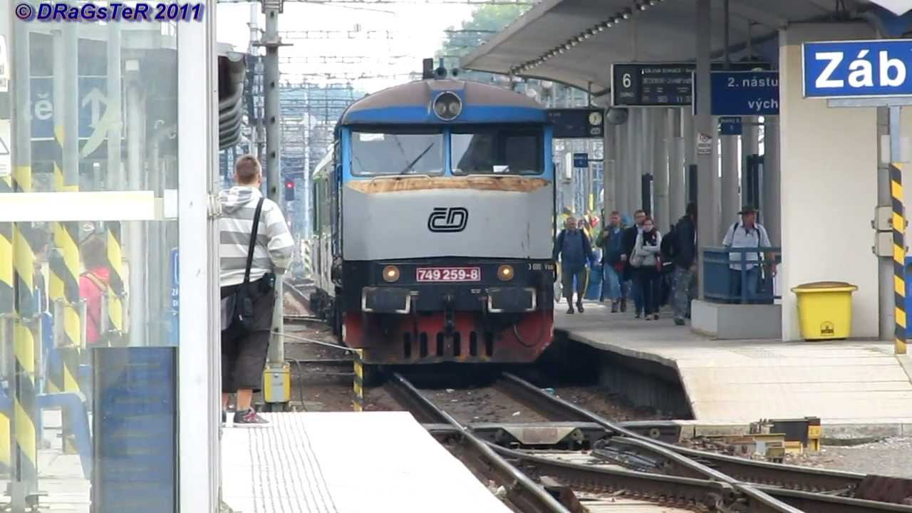 Odjezd beztlumičové 749-259 + Zábřeh na Moravě [FHD]