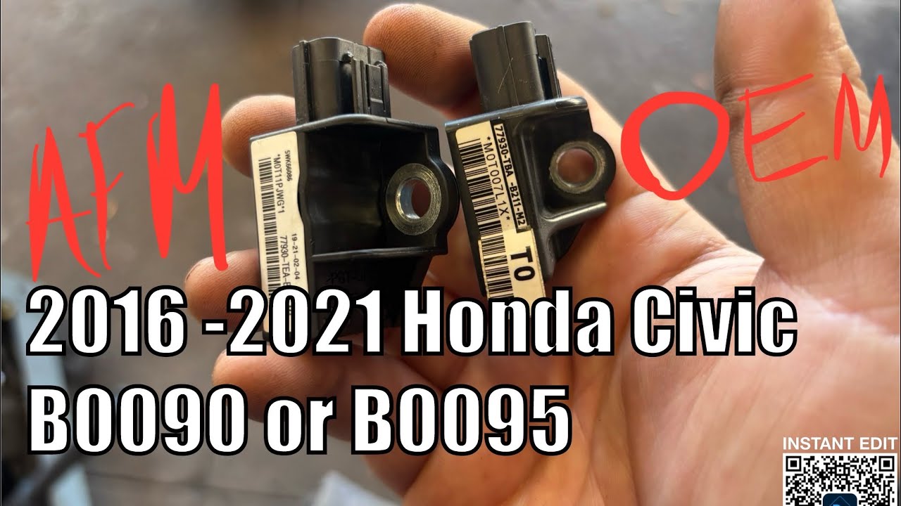 Предупреждение о неисправности датчика вторичного рынка Honda Civic B0090 или B0095 2016–2021 гг.