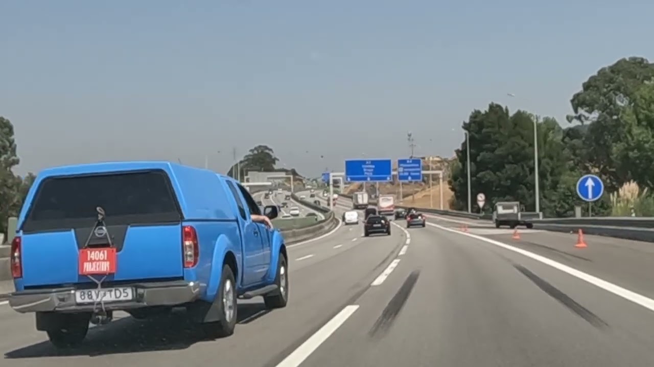 Dirigindo em Portugal: Autoestrada A3, sentido Porto/Braga.