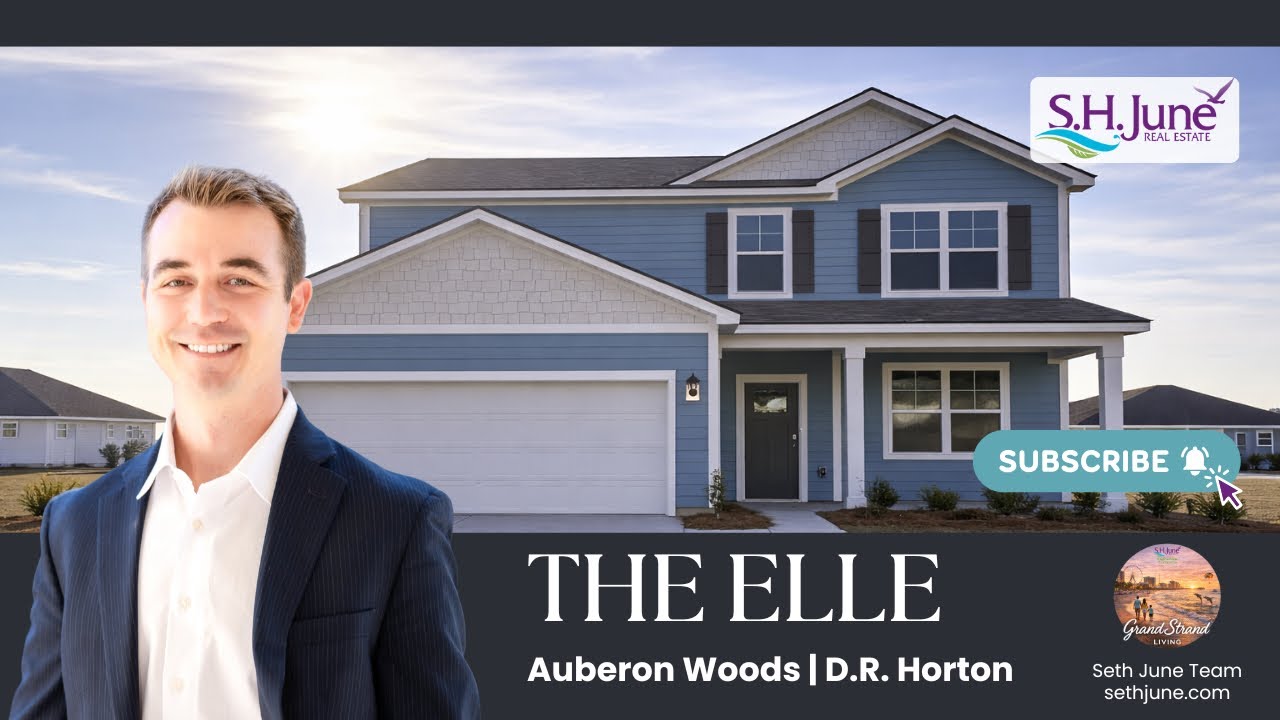 Elle Floor Plan by DR Horton | Auberon Woods Community in Conway SC | 5 bed 3.5 baths