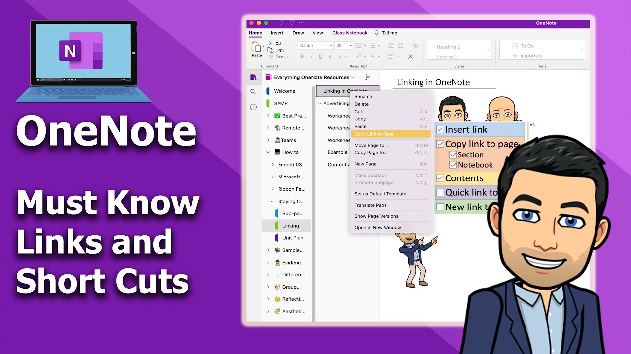 OneNote — параметры ссылок и сочетания клавиш, которые нужно знать 🏄‍♂️