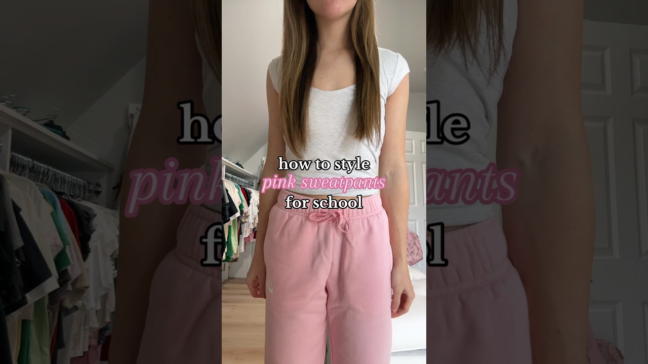 outfits with PINK NIKE SWEATS!