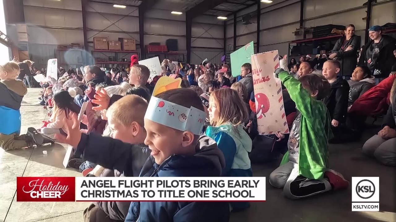 Angel Flight pilots bring early Christmas to Vernal school