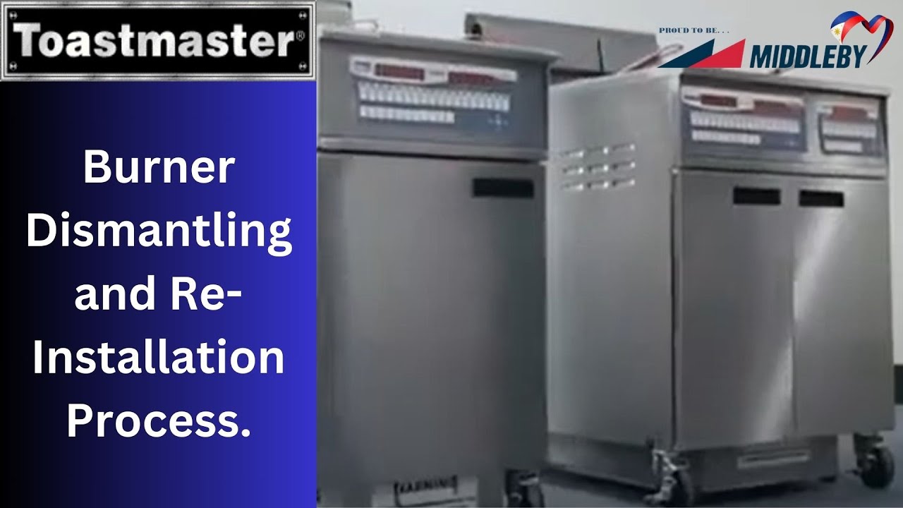 High-efficiency fryer burner dismantling and re-installation process how to tutorial DIY
